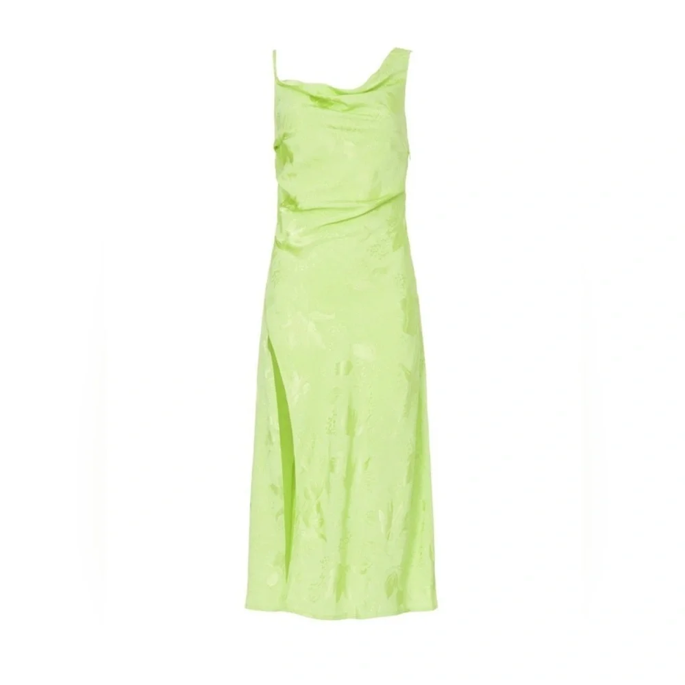 NWT $239 For Love & Lemons Llana Satin Midi Dress ๐ Size Large L ๐ - Picture 4 of 7